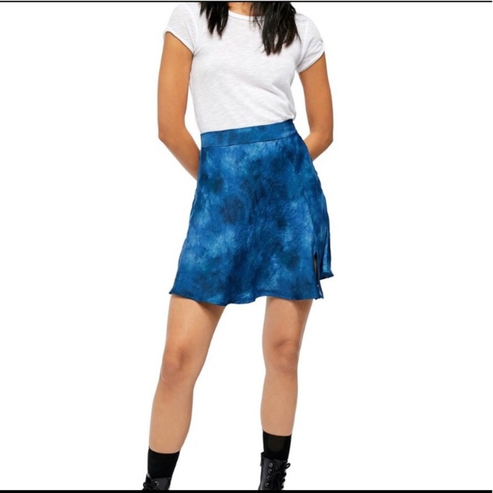 Free people tie dye mini skirt